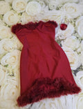 Red Fur Holiday Dress